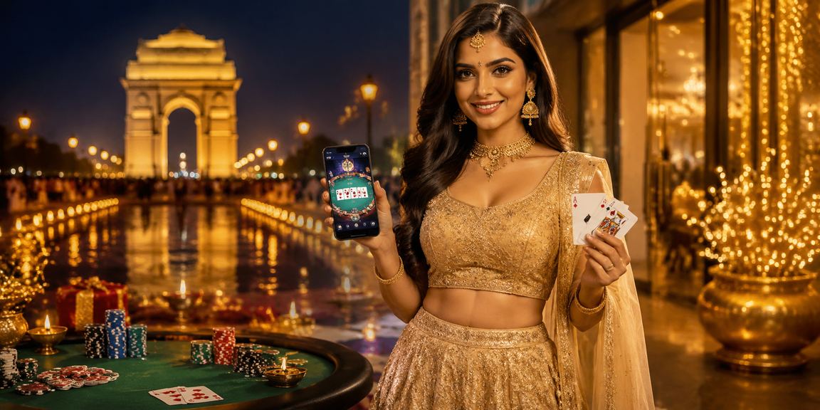 People enjoying poker at India Gate